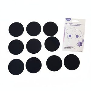 Pezonera de Corazon. Set con 5 pares (negro)