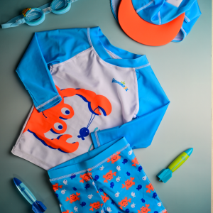 Set hawallitos (traje de baño manga larga – cangrejo)
